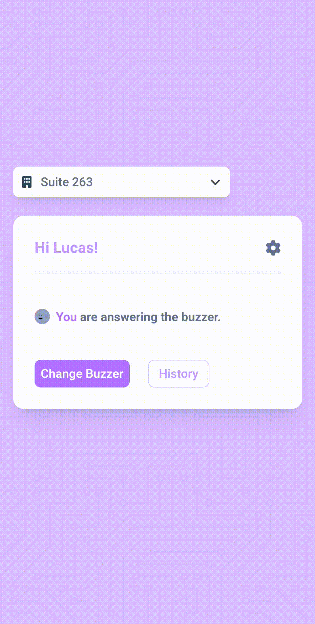 Gif demonstrating how automatic entry can be set on your apartment buzzer system with Dingbot